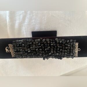 Black Beaded Bracelet